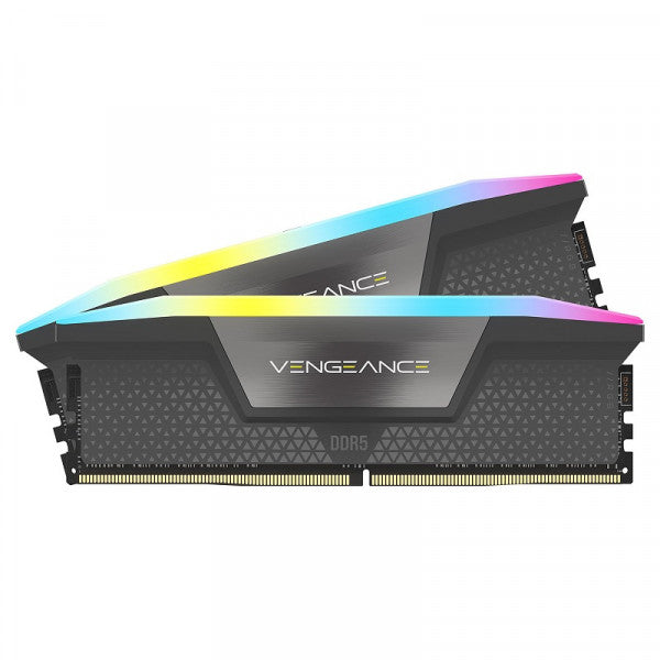 Corsair Vengeance RGB DDR5 32Go (2 x 16Go) 5600 MHz CL40 Noir Corsair Vengeance RGB DDR5 32Go (2 x 16Go) 5600 MHz CL40 Noir